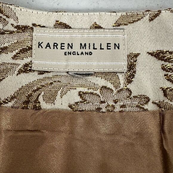 Karen Millen England Jacquard Aline Skirt size 8 - Picture 8 of 10